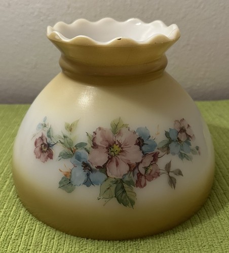 Vntg mustard milk glass - mustard,