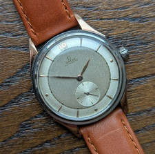 Omega 2479-3 Jumbo 1940s Cal 30.10 RA Mens Steel & Gold Watch Serviced Vtg 35mm