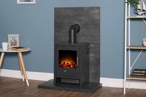Acantha tile hearth - tile, in