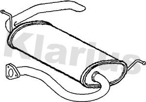 Rear muffler fits - muffler,