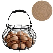 Wire Egg Basket for Gathering