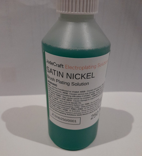 Satin nickel brush plating - satin,
