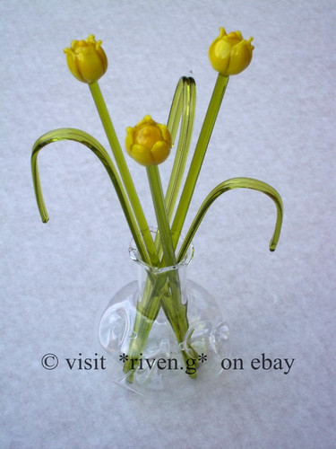 Glass flowers gift - glass, a