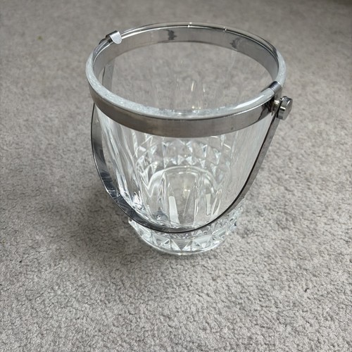 Vintage cut glass ice bucket - glass,