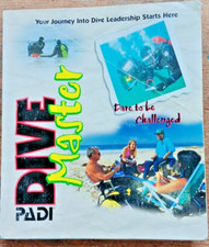 Vintage PADI Divemaster manual 1990 collectable item in good condition