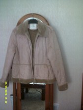 PURE & NATURAL BEIGE SHERPA STYLE FLEECE JACKET SIZE LARGE