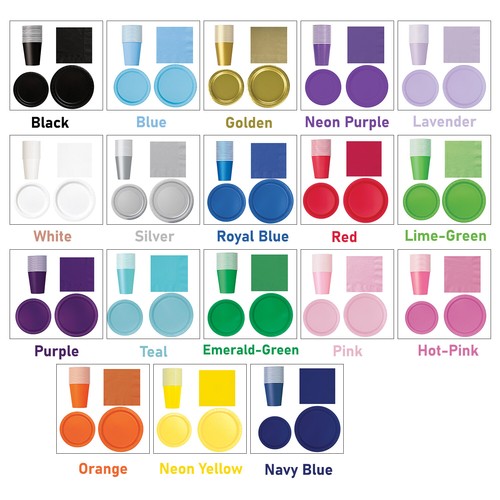 Solid colour paper party - solid,