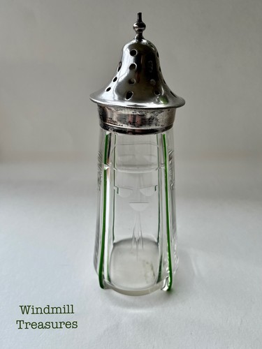 Silver plate cut glass - silver,