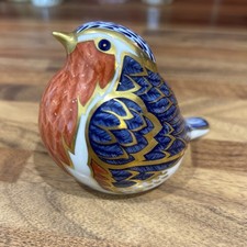 Robin - ROYAL CROWN DERBY PAPERWEIGHT GOLD STOPPER NO BOX (2 of 2)