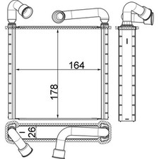 Mahle Heater for VW Golf TDi BlueMotion CRKB 1.6 January 2014 to December 2017