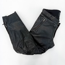Halvarsons Motorcycle Trousers Size 54 Mens Black Leather FLT30-EP