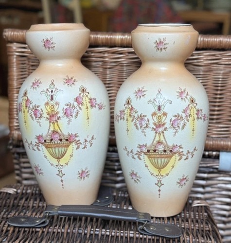 Pair large antique crown - of,
