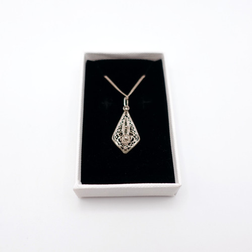 Vintage silver filigree floral - vintage,