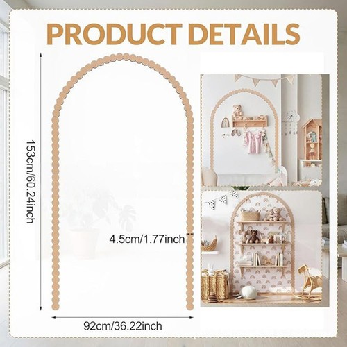 Wooden fan shaped arch trim - shaped,