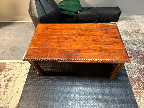 Brown wooden rectangular - brown,