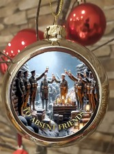 Loyalist ulster Remembrance christmas bauble lest we forget absent friends