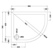 Hudson Reed Slate Grey Offset