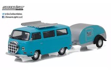 1/64 Volkswagen Type 2 & Teardrop Trailer - Hitch & Tow Miniature Car