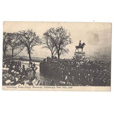 EDINBURGH Unveiling Scots Grey Memorial Ceremony 1906, Old Postcard Unused