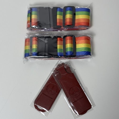 Luggage straps tags set - luggage,