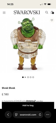 Swarovski shrek ornament - swarovski,