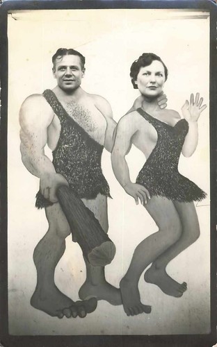 Vintage caveman sideshow - vintage,
