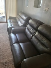 La Z Boy 3 And 2 Seater Sofa In Coco Brown