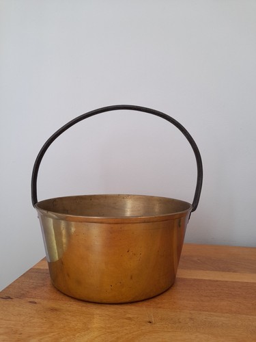Vintage brass jam pan - brass,