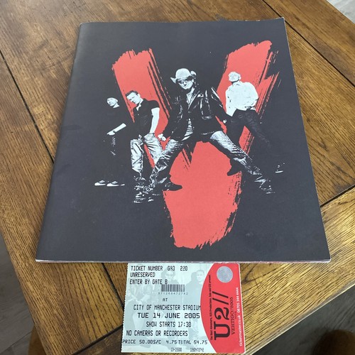 Concert program and ticket - u2,