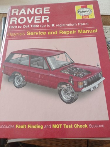 Range rover 1970 oct - oct, 1992