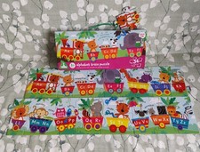 ELC Early Learning Centre Alphabet Train 36 pce Jigsaw Puzzle 130cm Long 3+ VGC