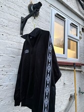 Umbro Track Top Black Logo