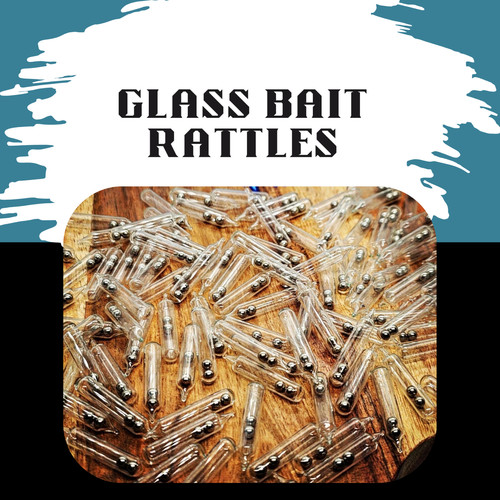 Glass bait rattle attractors - bait,