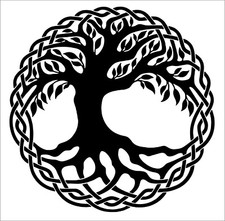 Celtic Tree vinyl sticker car