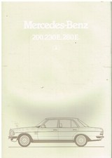 MERCEDES-BENZ W123 200 230E 280E SALOON ORIGINAL 1984 FACTORY UK SALES BROCHURE