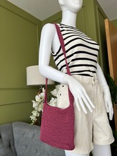 The SAK Original Crochet Shoulder Bag Pink