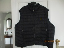 MENS BLACK LIGHTWEIGHT GILET - SIZE 5XB - POLO RALPH LAUREN
