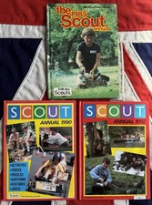 3 vintage The Scout Annual 1985 1990 1992 bundle Books Book Scout Annuals