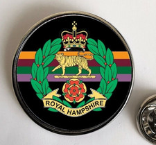 Royal Hampshire Regiment Military Army lapel pin badge 27mm