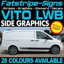 to fit MERCEDES VITO LWB GRAPHICS STICKERS STRIPES DECALS CAMPER DAY RACE VAN