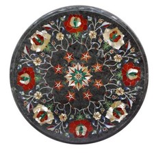 12" x 12" round Green Marble