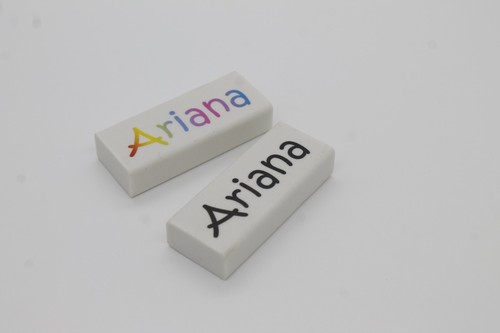 Personalised rubber eraser