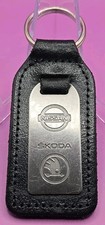 Keyring Key Ring - Vintage Nissan Skoda Dealer Dealership Key Fob
