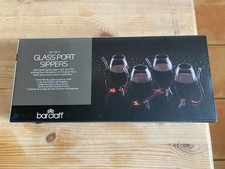 Four Boxed Barcraft Port Glass