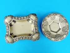 Antique Vintage Silver Plated Tray and Plate Potter Sheffield A1