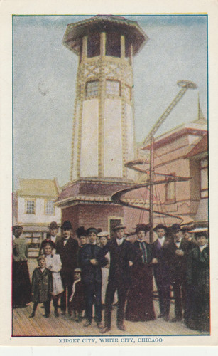 Vintage postcard midget - midget, city