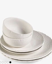 Dinner set . Shabby Chic by Rachel Ashwell® 12 Pack Lace Embossed Fine China Set