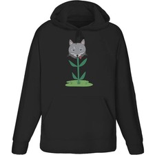 'Wolf Head Flower' Adult Hoodie / Hooded Sweater (HO052910)