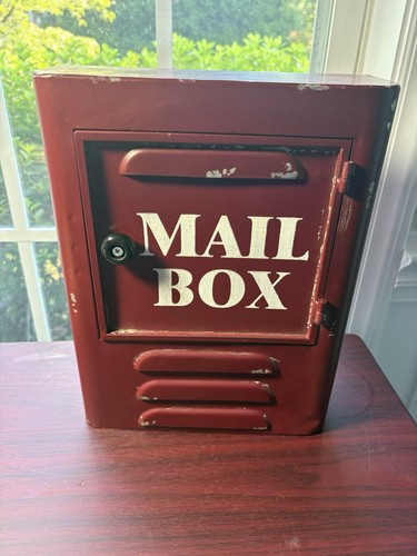 Vintage red metal locker style - locker,