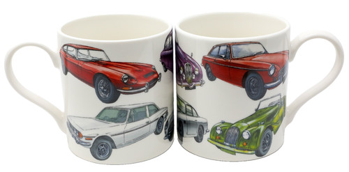 Car mug vintage british - vintage,